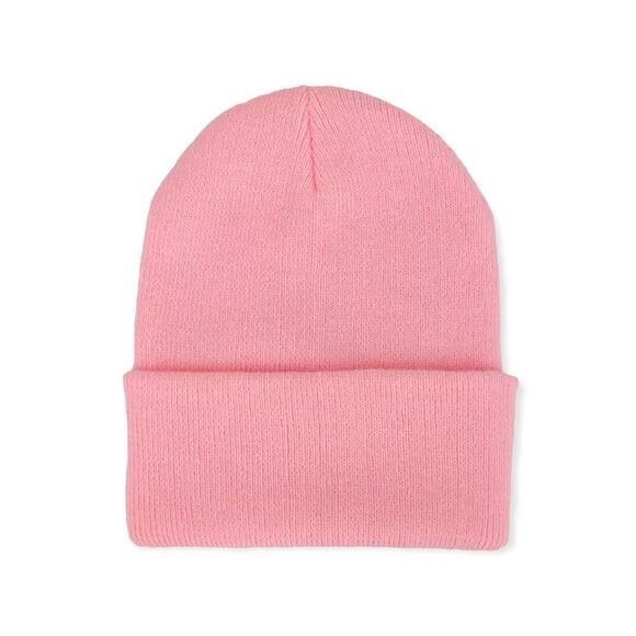 🆕Pink Knitted Winter Beanie Hat - Picture 1 of 4